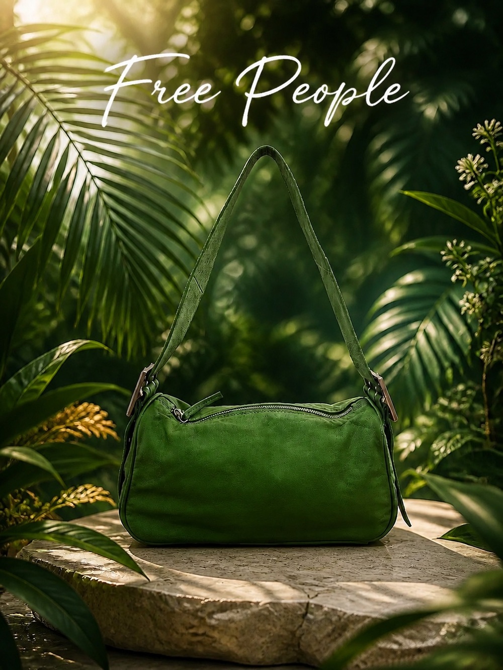 Free People Green Shoulder Bag